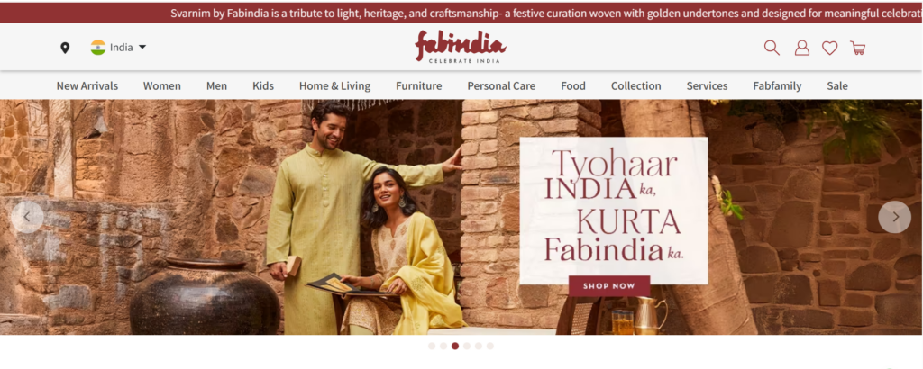 FabIndia website